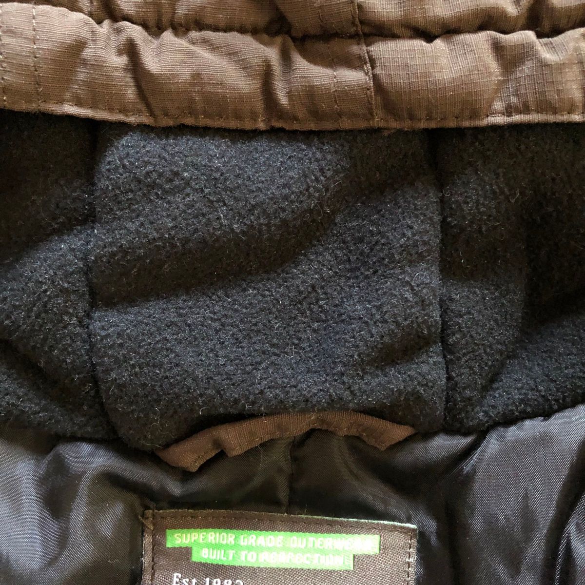 130cm NEXT オリーブ 濃いカーキ色系 中綿 コート