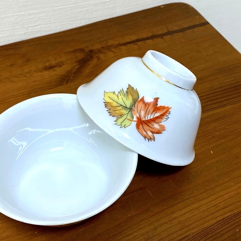 * Taiwan retro * large same *..( small ). leaf pattern * Vintage 