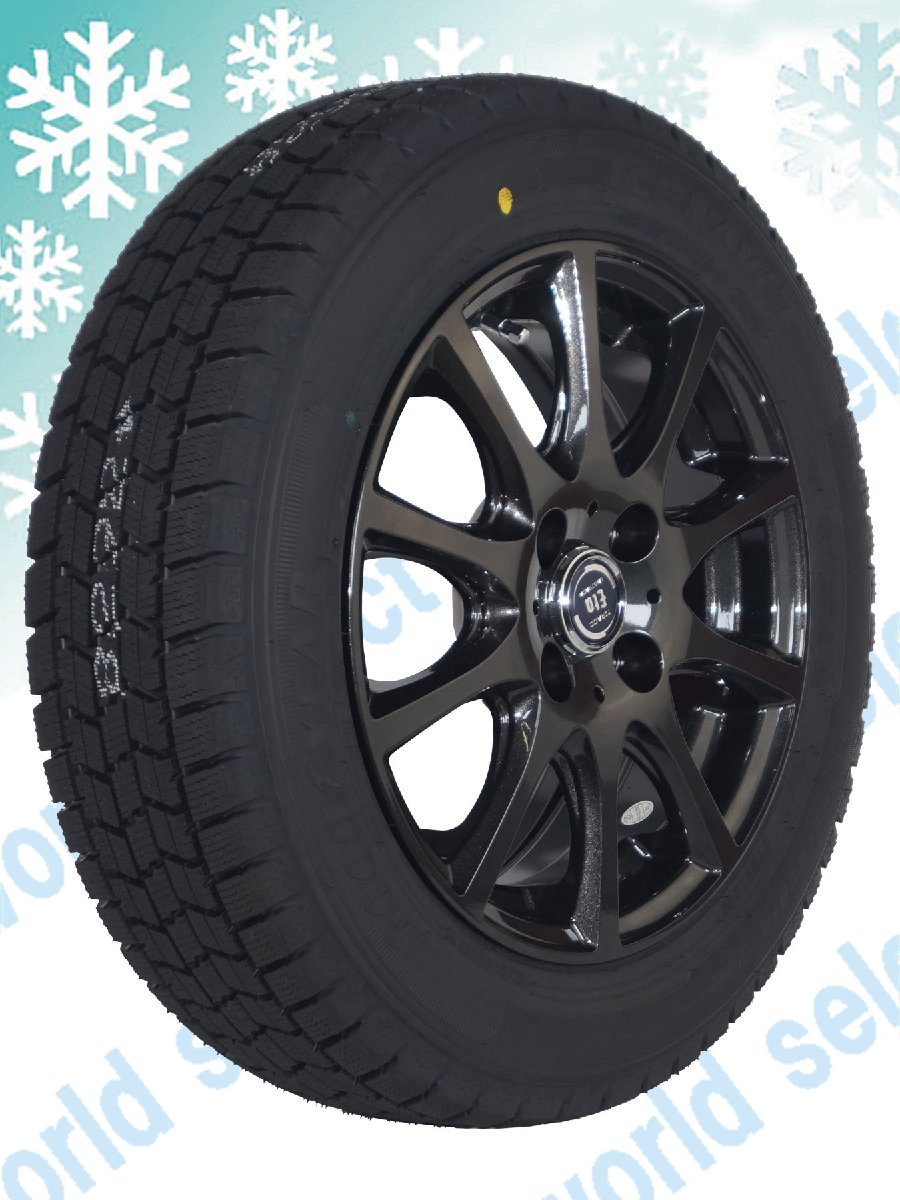 4本セット 新品スタッドレスタイヤホイールセット グッドイヤー ICE NAVI7 145/80R13 TIRADO ETA 13×4.00B +42 4穴 PCD100 送料税込41,700_画像2