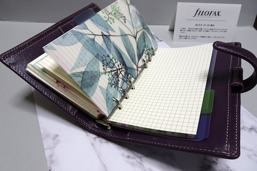  Filofax ファイロファクス 　システム手帳　ホルボーン　パープル　レザー_画像5