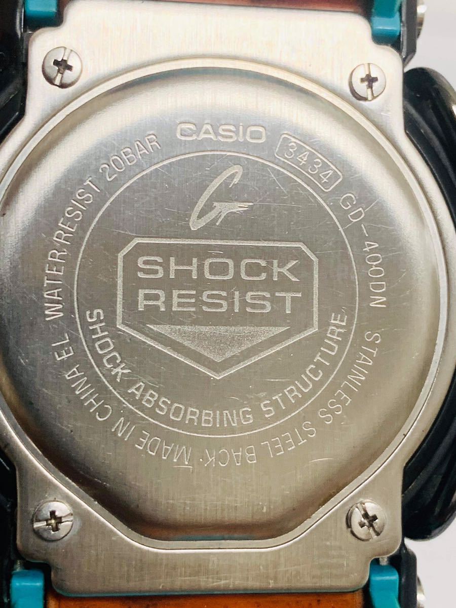 CASIO カシオ　G-SHOCK ジーショック　　GD-400DN メンズ 腕時計　SHOCK RESIST_画像9