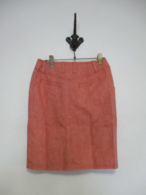VIVAYOU Vivayou orange series knees height tight skirt (USED)92723