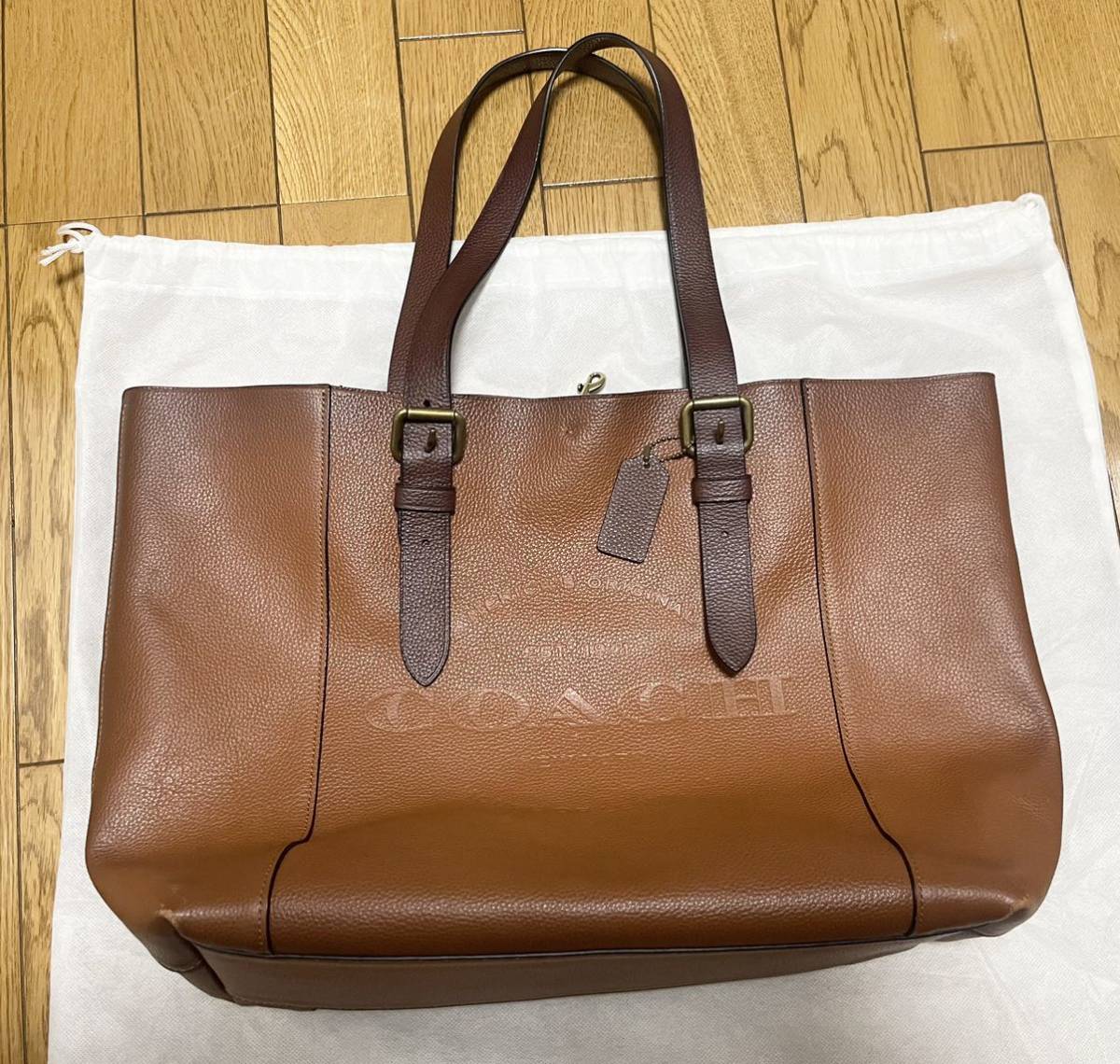 コーチ トートバッグ レザー ロゴ メンズバッグ COACH メンズ_画像1