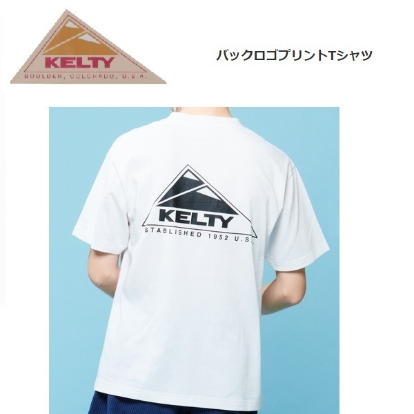 KELTY ケルティ バックロゴＴシャツ ホワイト L　KE23113032　メンズ　アウトドア　キャンプ　バックプリント_画像3