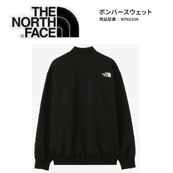 THE NORTH FACE ザノースフェイス ボンバースウェット ブラック XXL　NT62336　メンズ　トレーナー　アウトドア　キャンプ