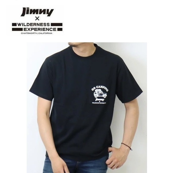 ジムニー×ウィルダネスエクスペリエンス ポケットTシャツ ブラック L 822200 アウトドア ポケT スズキ ジムニーの画像4