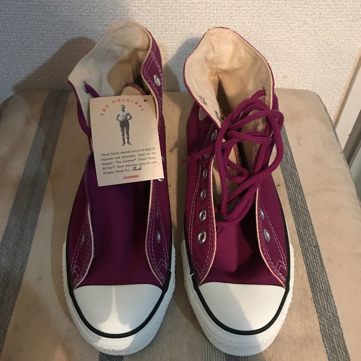 新品未使用コンバース★ALL STAR★made in USAオールスターconverseデッドストックGRAPE_画像1