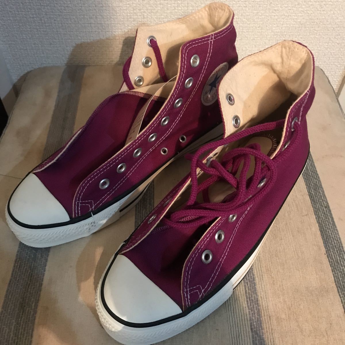 新品未使用コンバース★ALL STAR★made in USAオールスターconverseデッドストックGRAPE_画像2