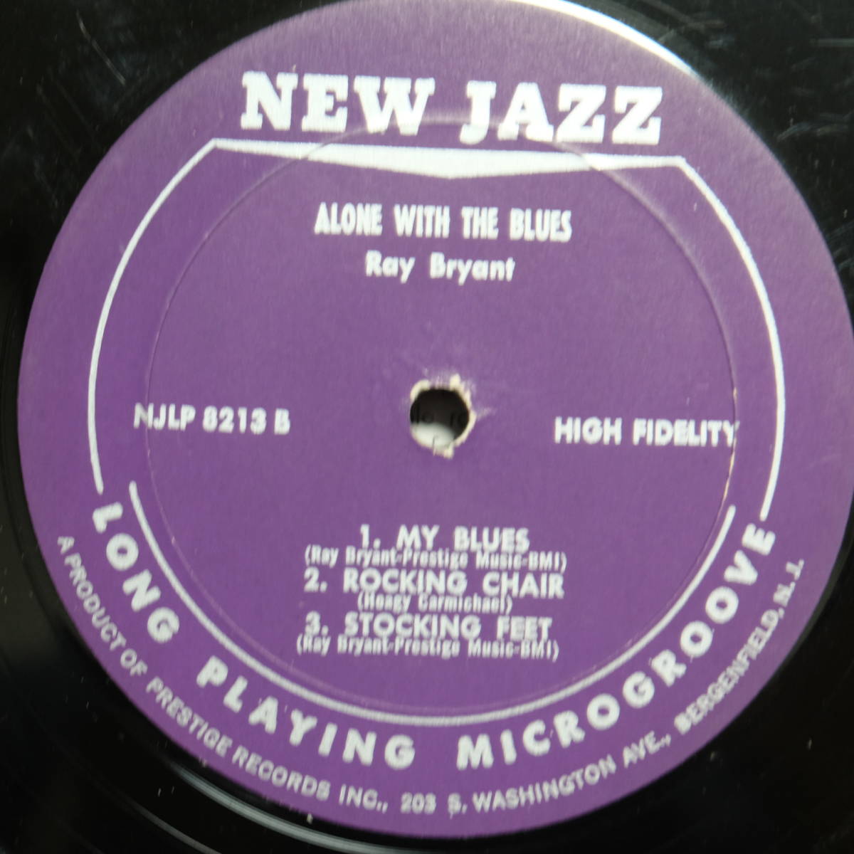 New Jazz【 NJLP 8213 : Alone With The Blues 】Ray Bryant_画像3