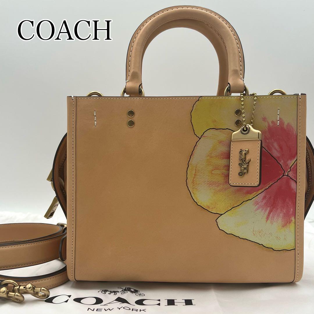 国内正規品】 【美品】COACH 現行 C9066 パンジー ウィズ ローグ25