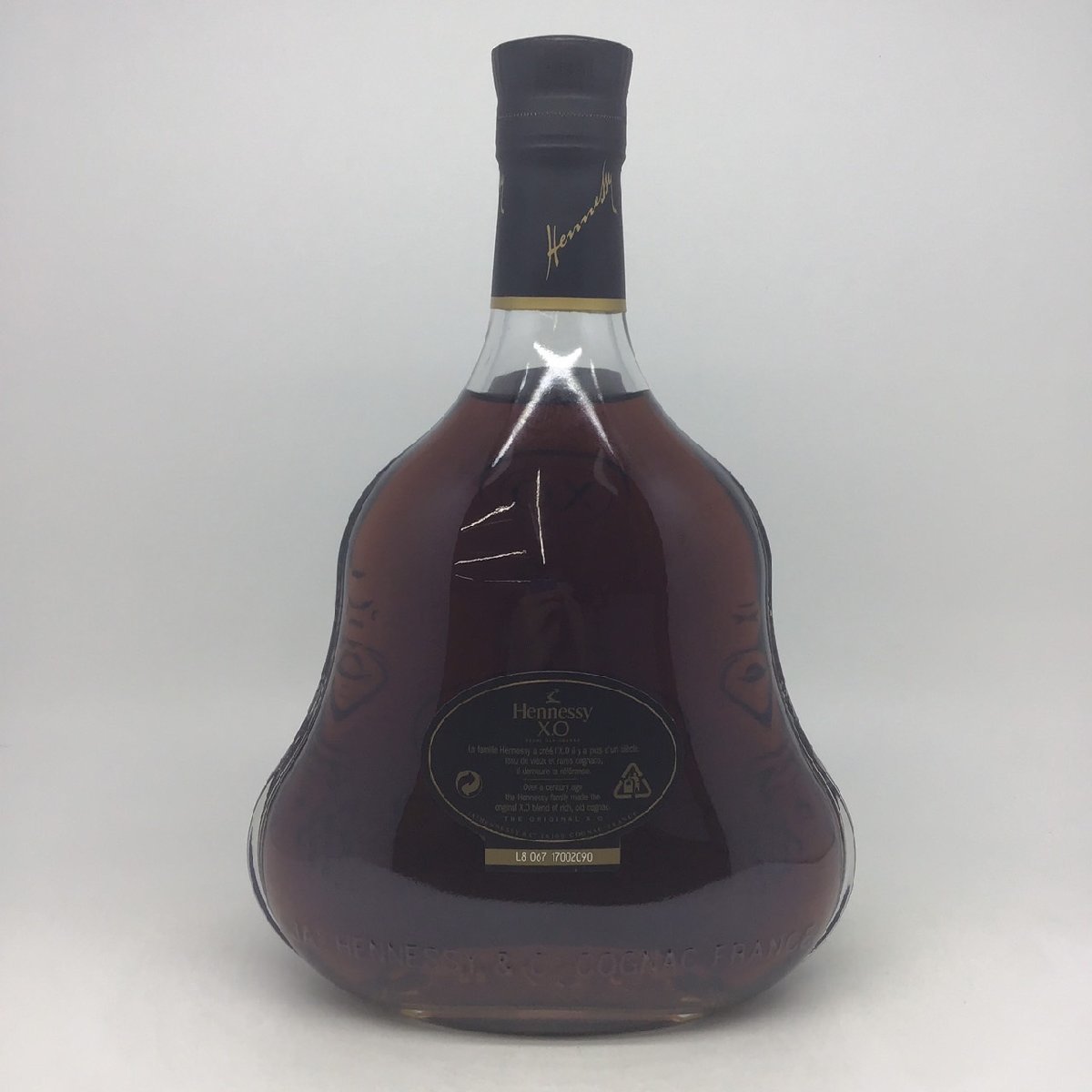 未開栓 ヘネシー XO 黒キャップ クリアボトル 箱付 700ml 40％ CR-17-3-144248-A_画像3