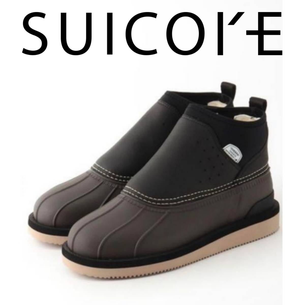 新品■SUICOKE ウォータープルーフショートブーツ BEE-wpab 黒 BLACK US9 27cm スイコック レインブーツ ビーンブーツ 長靴 L.L.Bean