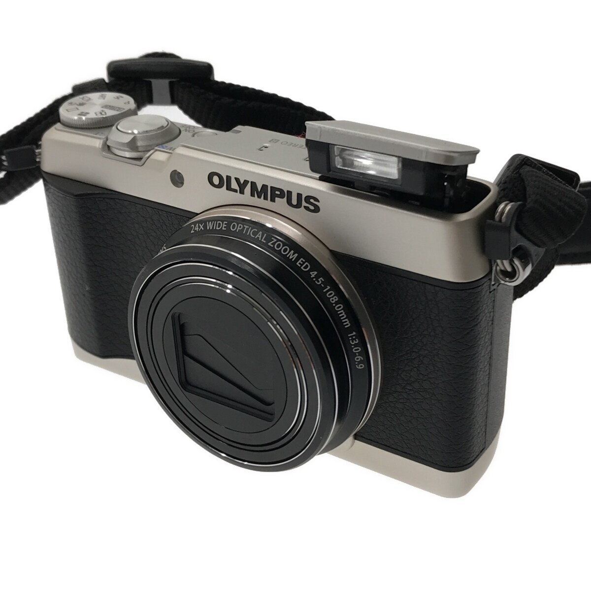 動作美品】OLYMPUS STYLUS SH-1 シルバー 1600万画素 光学24倍ズーム