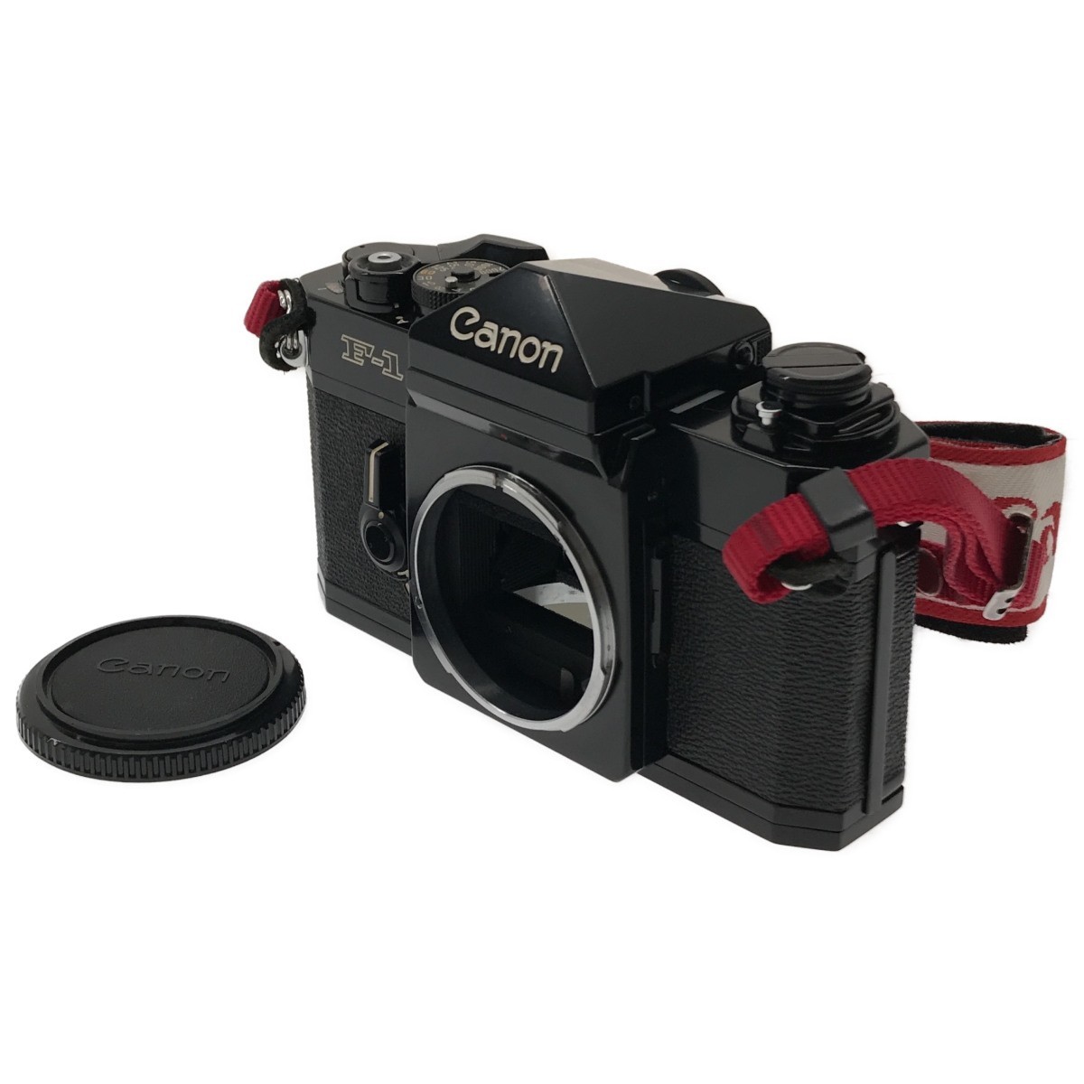 【完動美品】Canon 旧 F-1 後期 キャノン プロ用 高級MF一眼レフ フィルムカメラ F1改 F-1N アイレベル ブラックボディ 人気機種 C3734_画像1