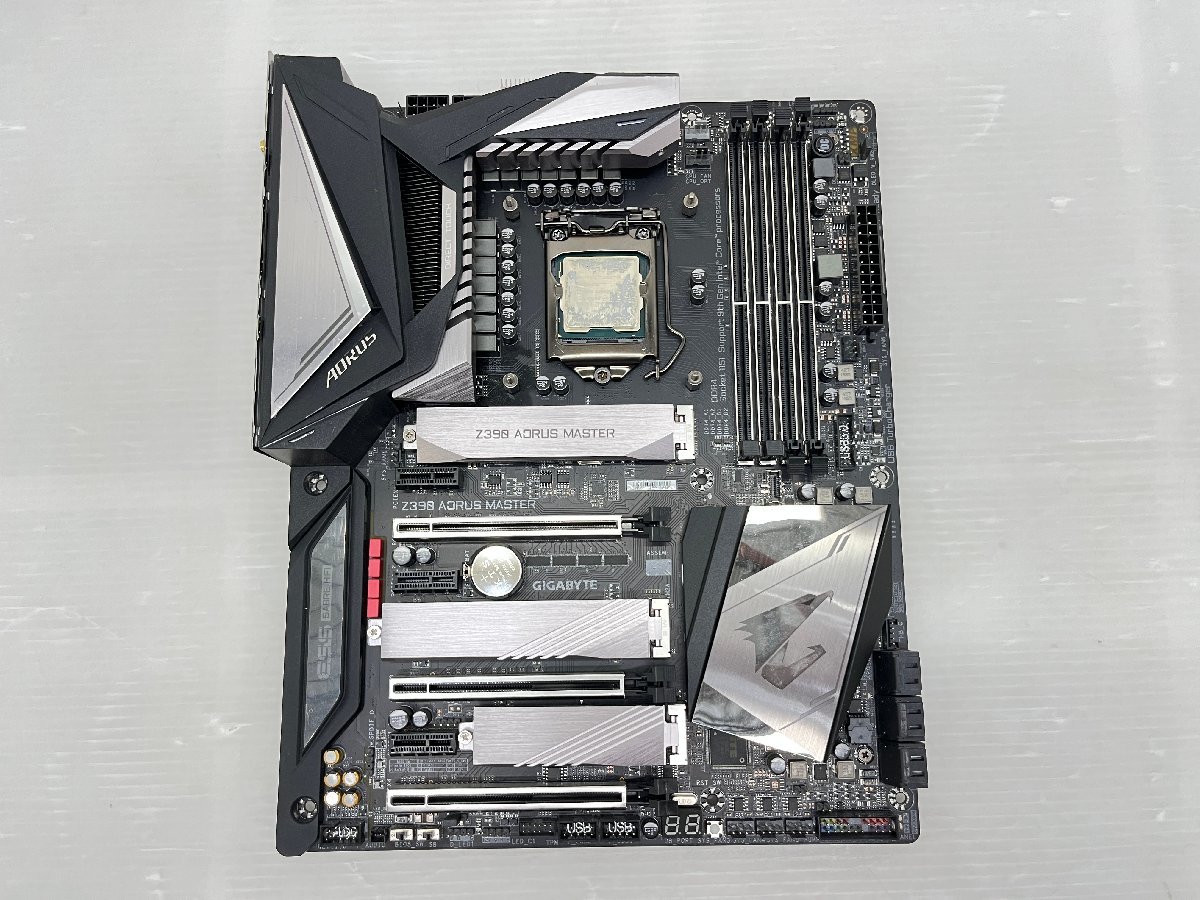 1円～ 1週間保証 GIGABYTE　マザーボード・CPUセット Z390 AORUS MASTER　CPU Core i9-9900K 　T008687_画像1