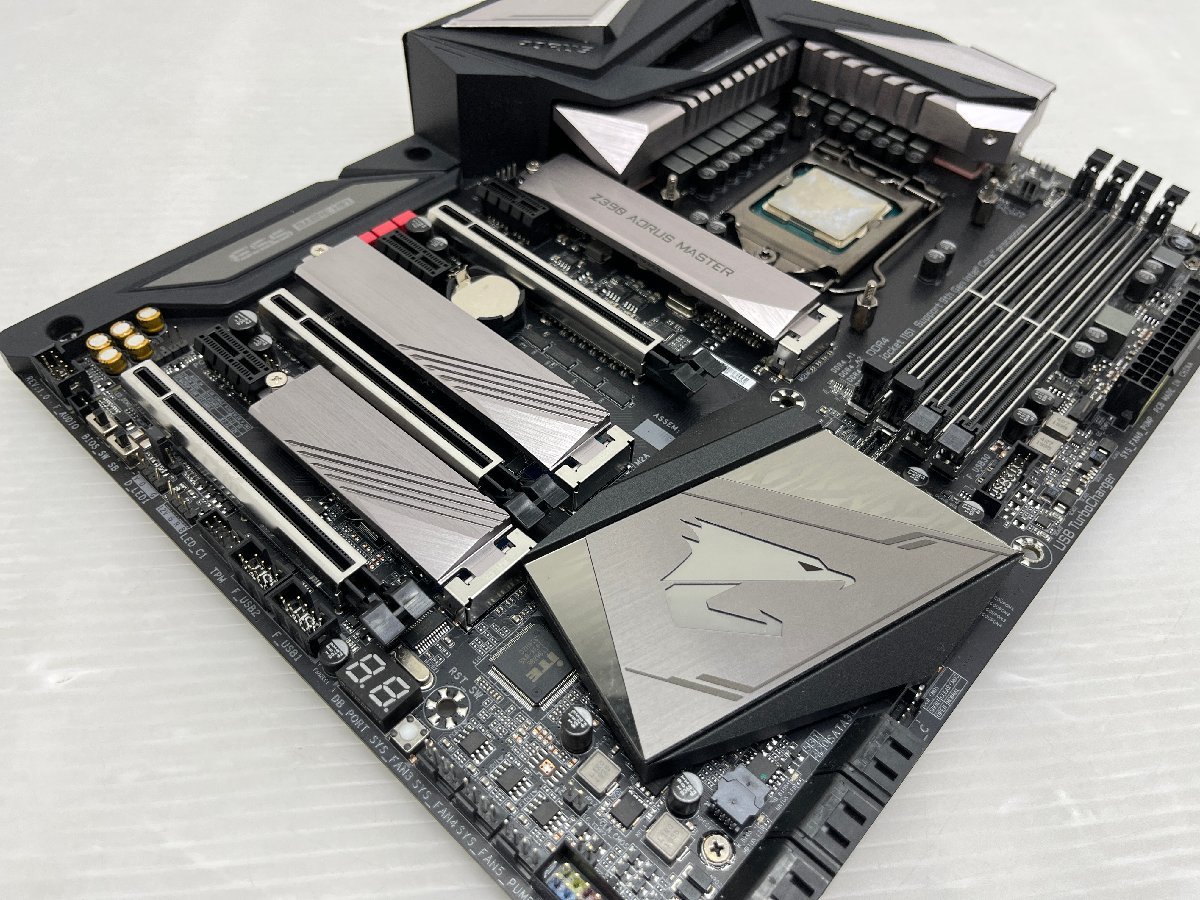 1円～ 1週間保証 GIGABYTE　マザーボード・CPUセット Z390 AORUS MASTER　CPU Core i9-9900K 　T008687_画像4