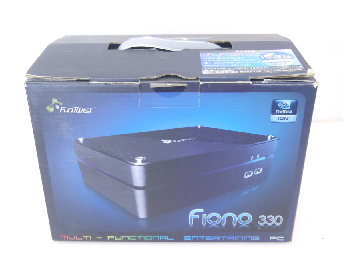 k910 FunTwist Fiono 330 MiniPC デスクトップPC Atom箱/取説/アダプタ付 コンパクトPC ベアボーン_画像9