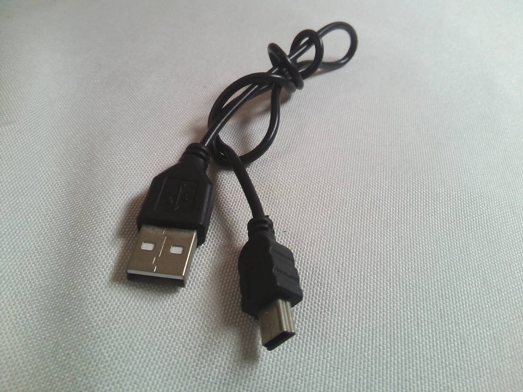 ミニUSBケーブル USB2.0 長さ約45cm Aタイプ-miniBタイプ ★定形外送料140円可_画像1