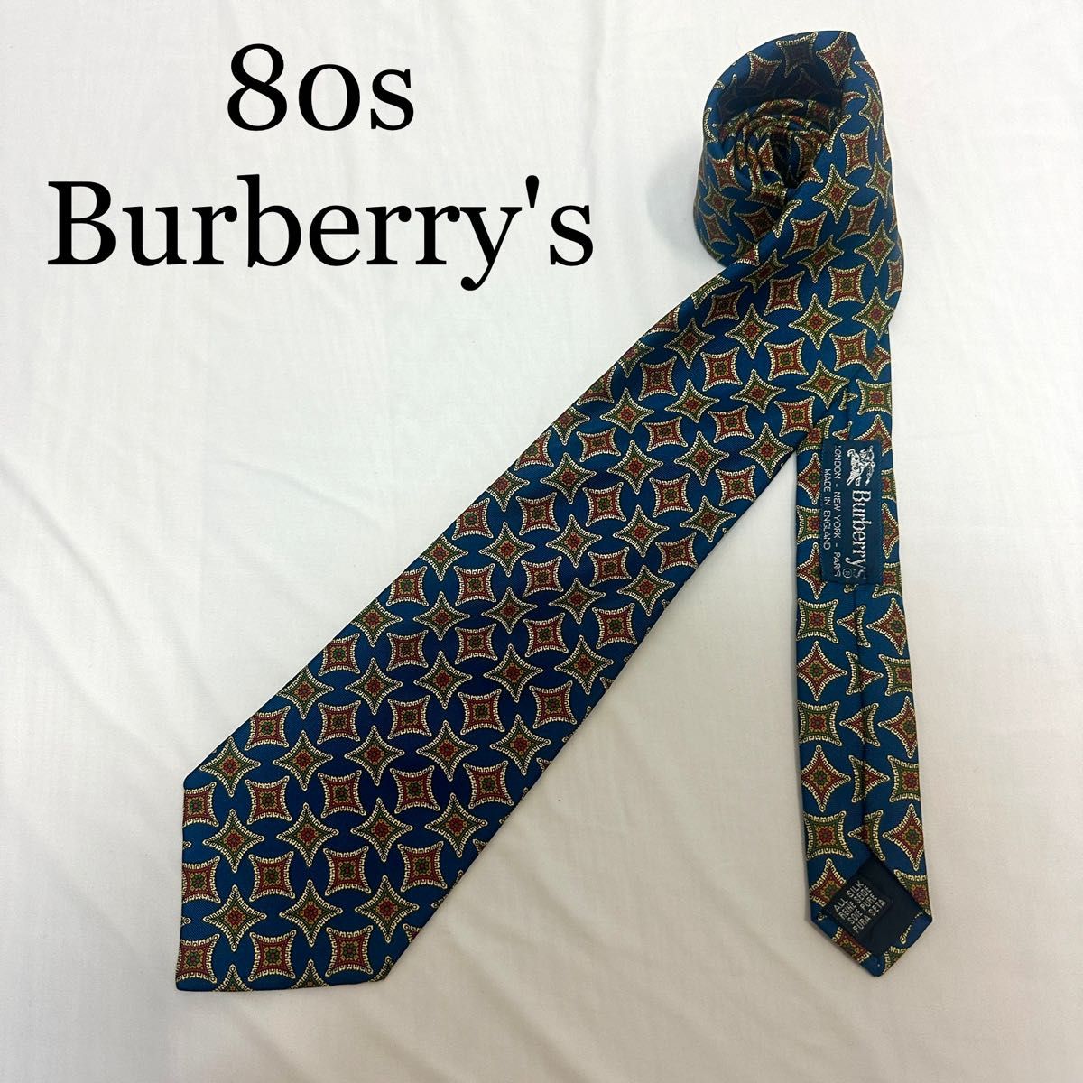 80s ヴィンテージ Burberry’s バーバリーズ イングランド製ネクタイ