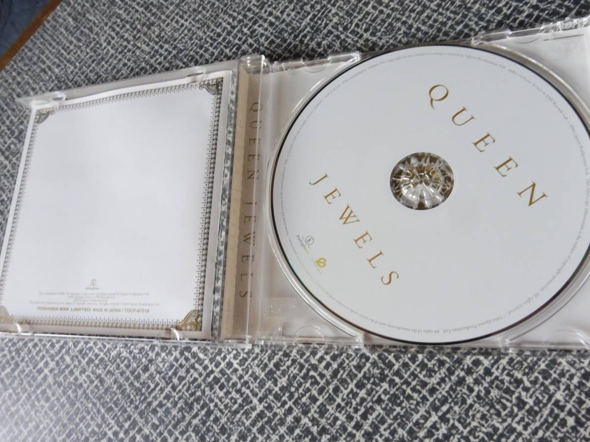 QUENN JEWELS クイーン ベストCD ジュエルズ GREATEST HITS　 best I was born to love you we will rock you bohemian rhapsody 国内盤_画像2