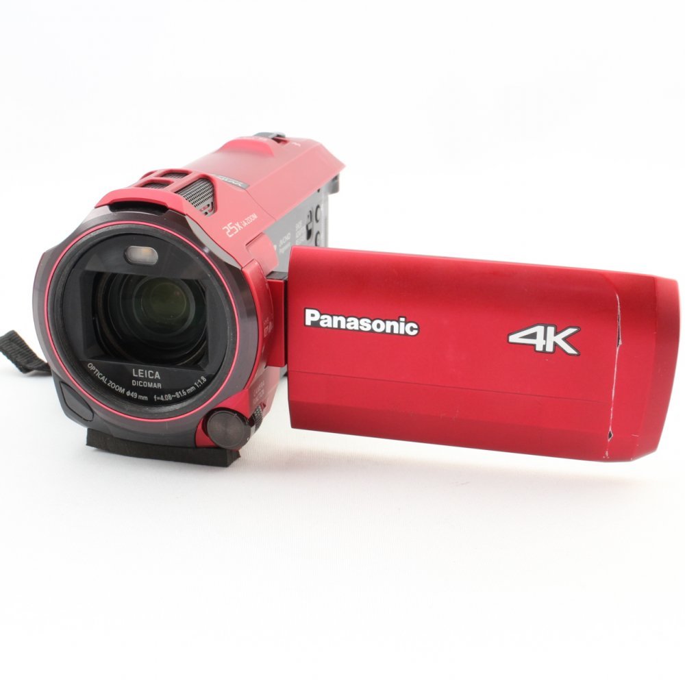 パナソニック 4K ビデオカメラ VX992M 64GB 光学20倍ズーム アーバンレッド HC-VX992M-R