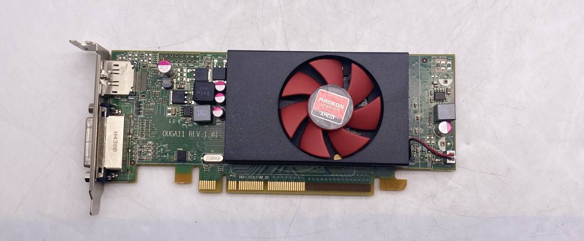 #G047 AMD Radeon R5 240 DDR3 1GB Displayport/DVI-I ロープロ専用 グラフィックボード 動作確認済_画像1