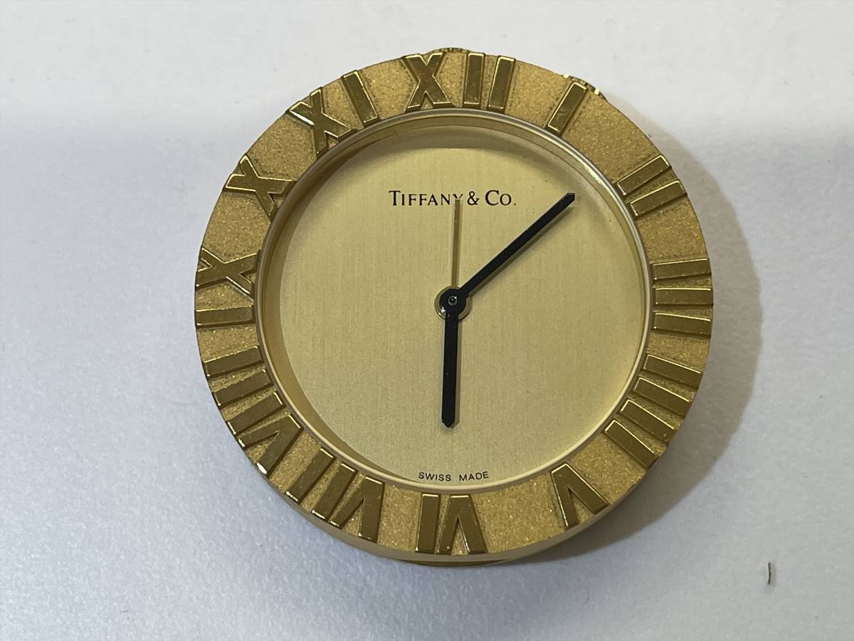 人気No.1】 中古 ティファニー 目覚まし時計 アラームOK TIFFANY&Co