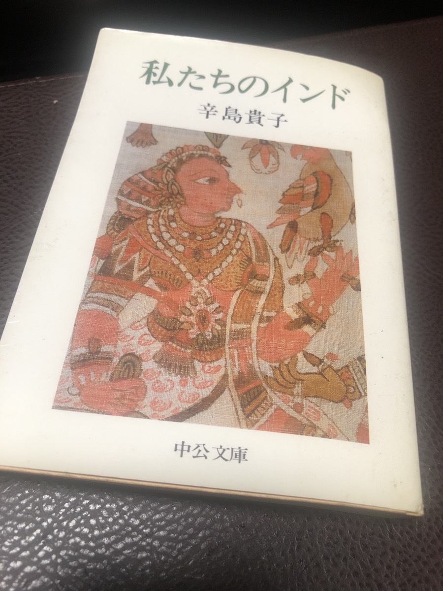 【私たちのインド】辛島貴子　1983年　中公文庫　海外紀行　文庫本　中古【23/09 メタル3】_画像1