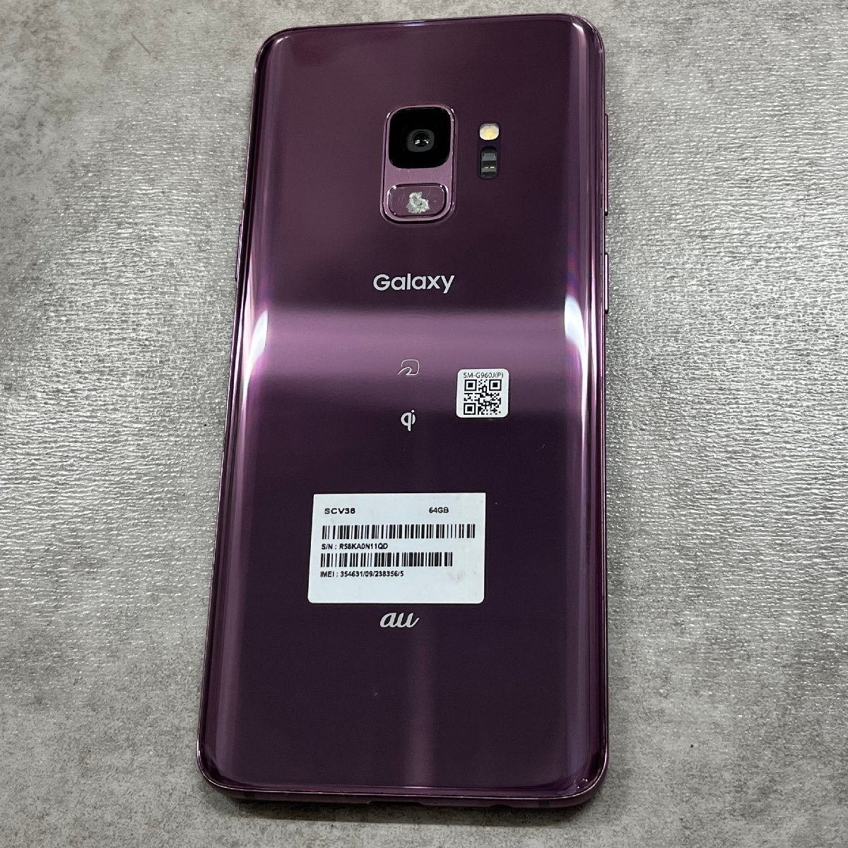 ◎J545 au サムスン Galaxy S9 SCV38SVA 64GB ライラックパープル