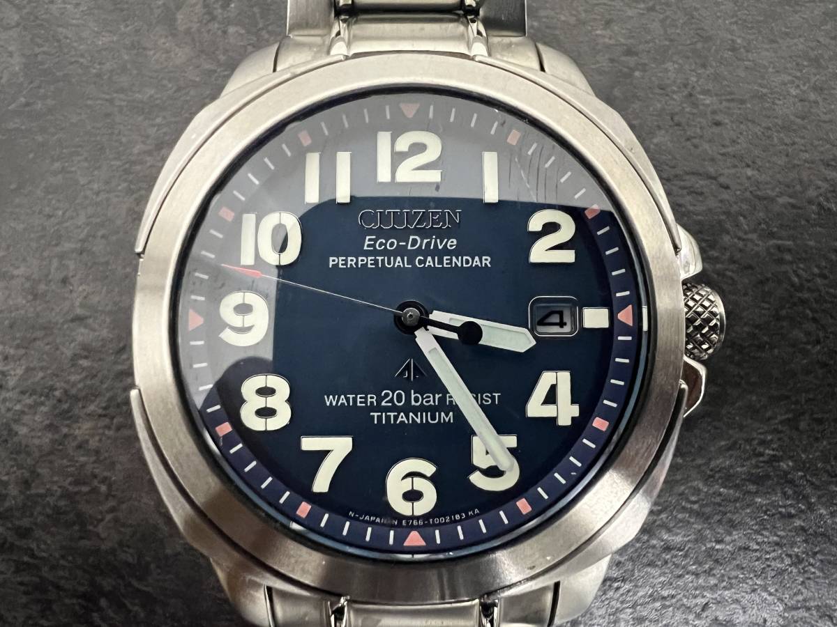 CT3307　 CITIZEN　メンズ腕時計　Eco-Drive　PERPETUAL　CALENDAR　E766-T001203