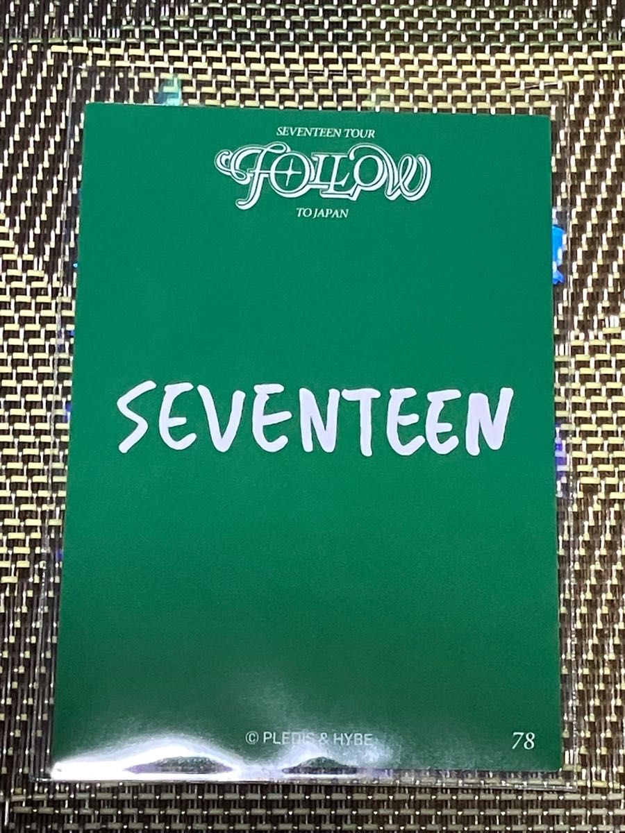 SEVENTEEN TOUR FOLLOW TO JAPAN トレカ　DINO ディノ　セブチ　セブンティーン　