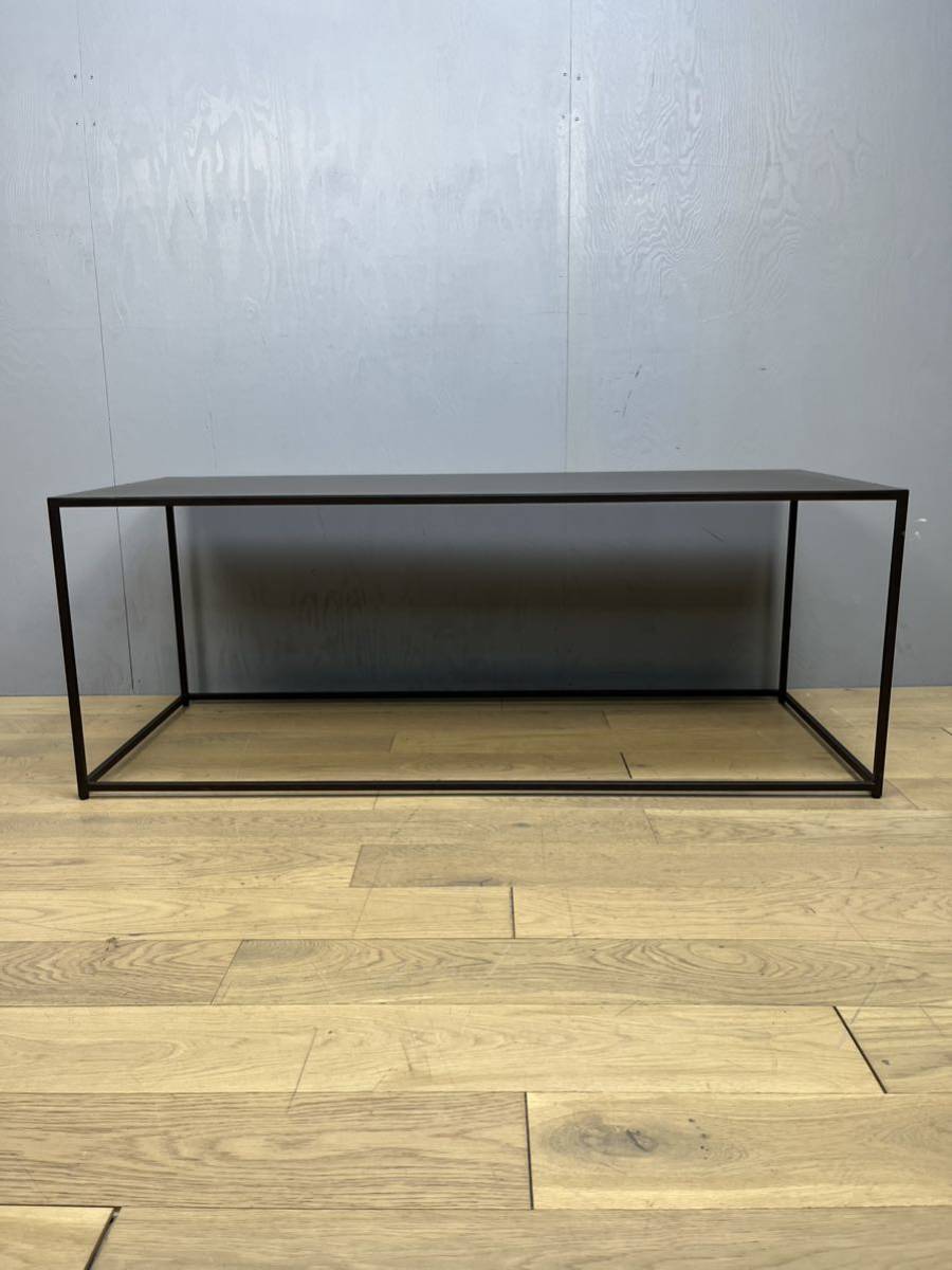  iron table coffee table runner table in dust real W1220×D510 ③