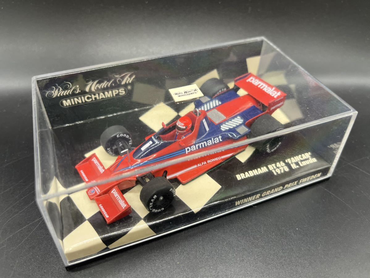 激レアMINICHAMPS PMA製 1/43 ブラバム BT46 ファンカー 1978 N.ラウダ-