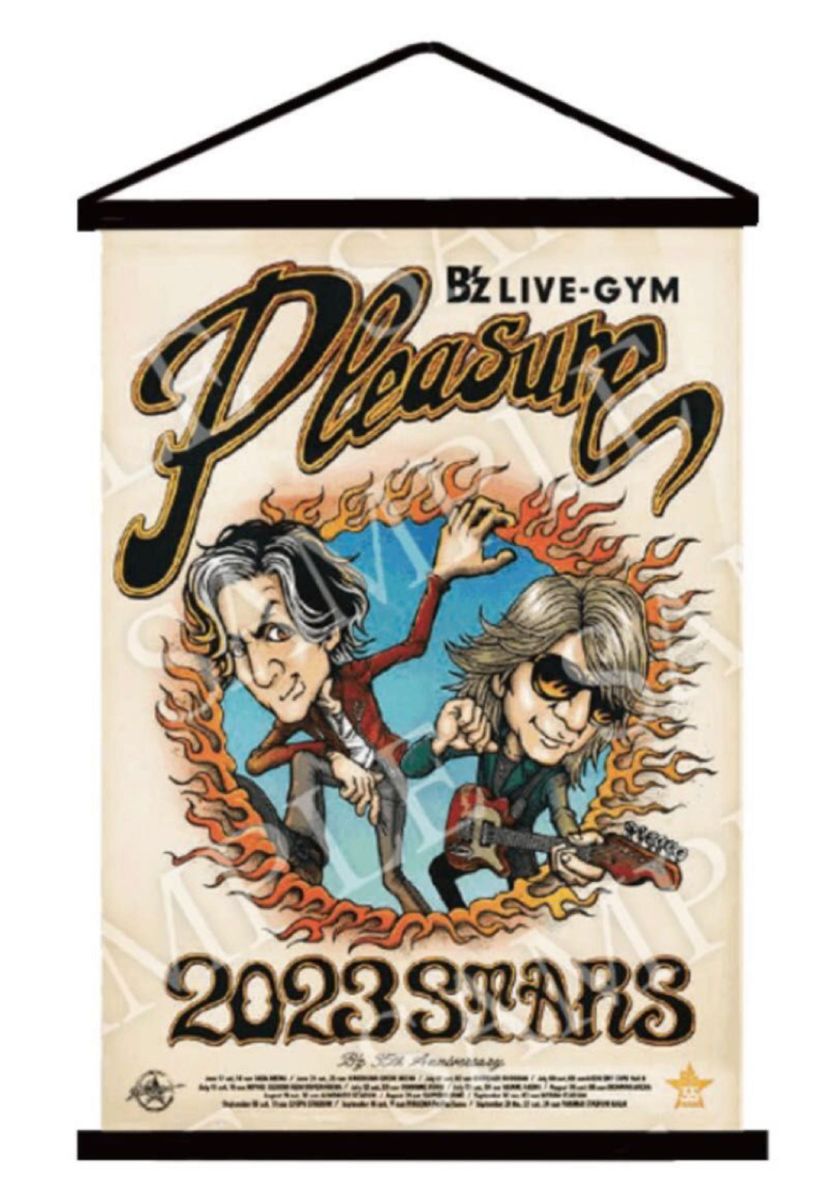 B'z プレミアム席 グッズ タペストリー 35周年 メモリアルグッズ LIVE-GYM Pleasure 2023 STARS