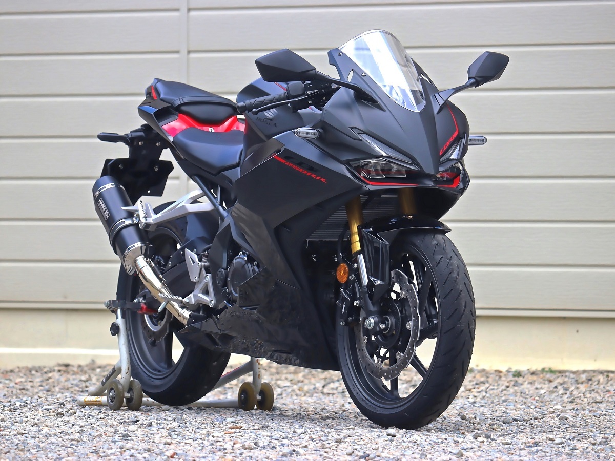 新品 WR’S CBR250RR 2023～(8BK-MC51) スリップオン SS-OVAL F-BLACKタイプ(チタンシェル) SF1245JM マフラー_画像8