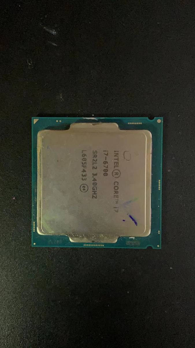 Intel I7-6700 LGA 1151 中古分解品 BIOS起動確認 社内管理番号F51