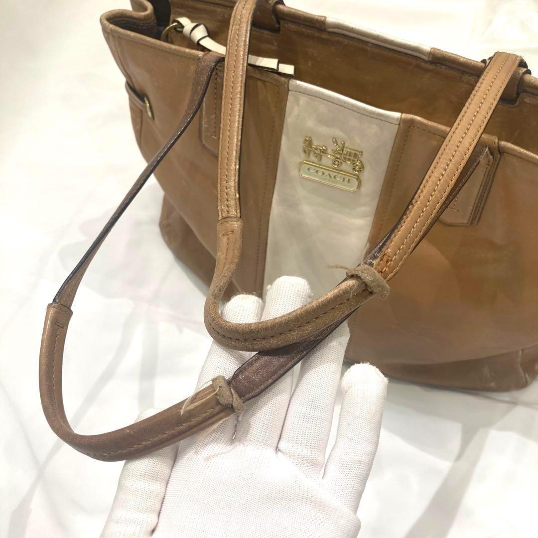 COACH コーチ トートバッグ ショルダーバッグ カバン レザー ブラウン