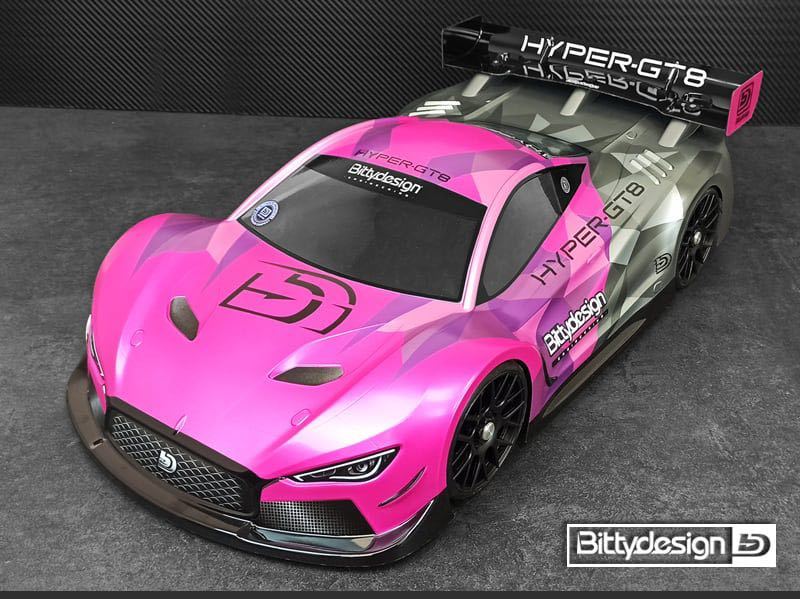 Bittydesign HYPER-GT8 クリアーボディ 1/8 ホイールベース325mm サーパント インファーノ MUGENなどにどうぞ_画像1