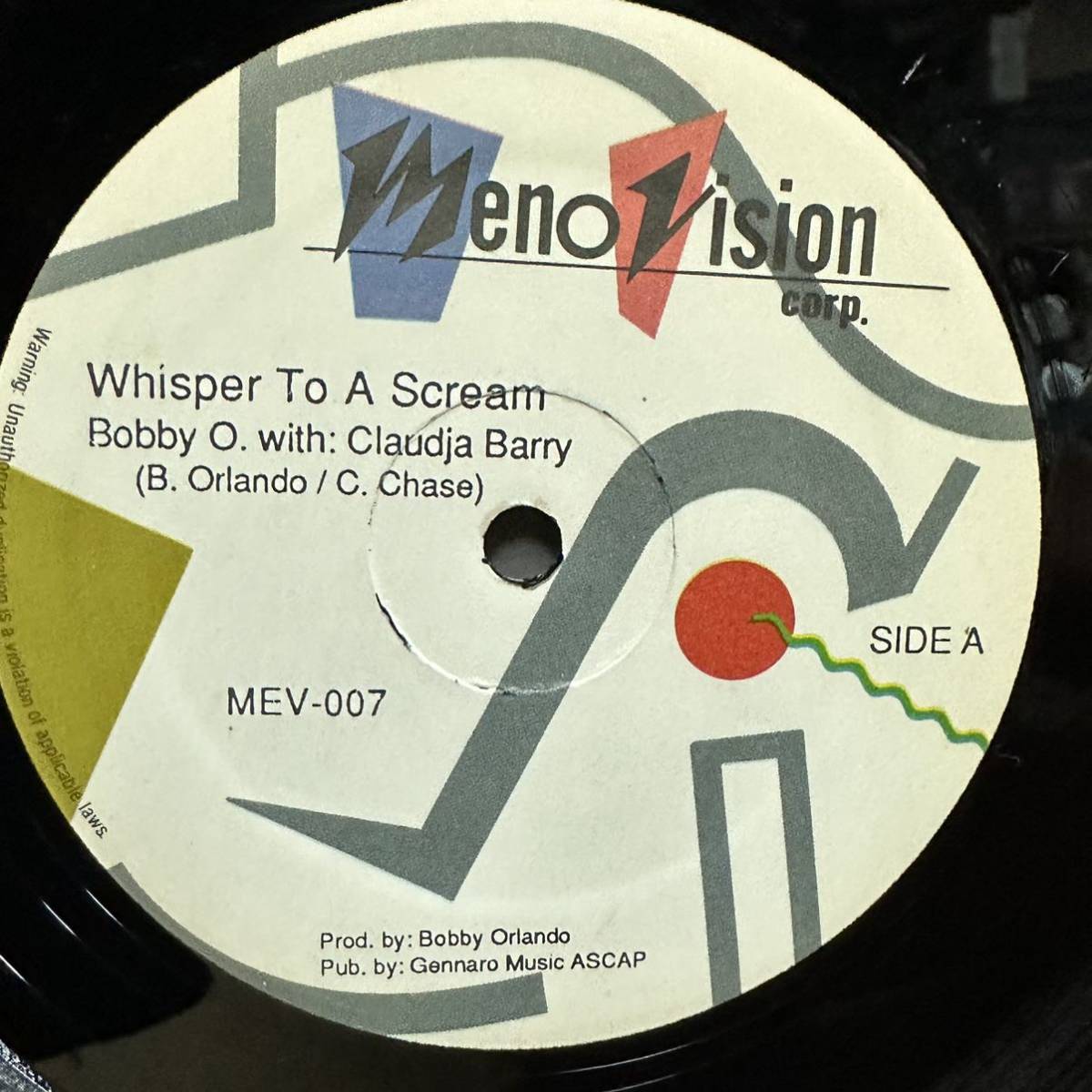 12'　BOBBY O. with CLAUDJA BARRY / WHISPER TO A SCREAM_画像1