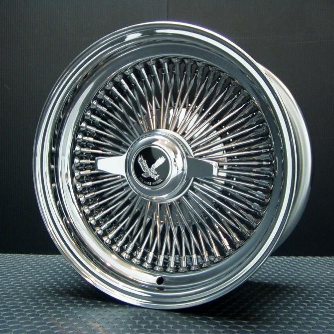 ワイヤーホイール T's WIRE 14X7J STD100SP オールクローム4本セット （ローライダー USDM アコード シビック ハイラックス）_画像4