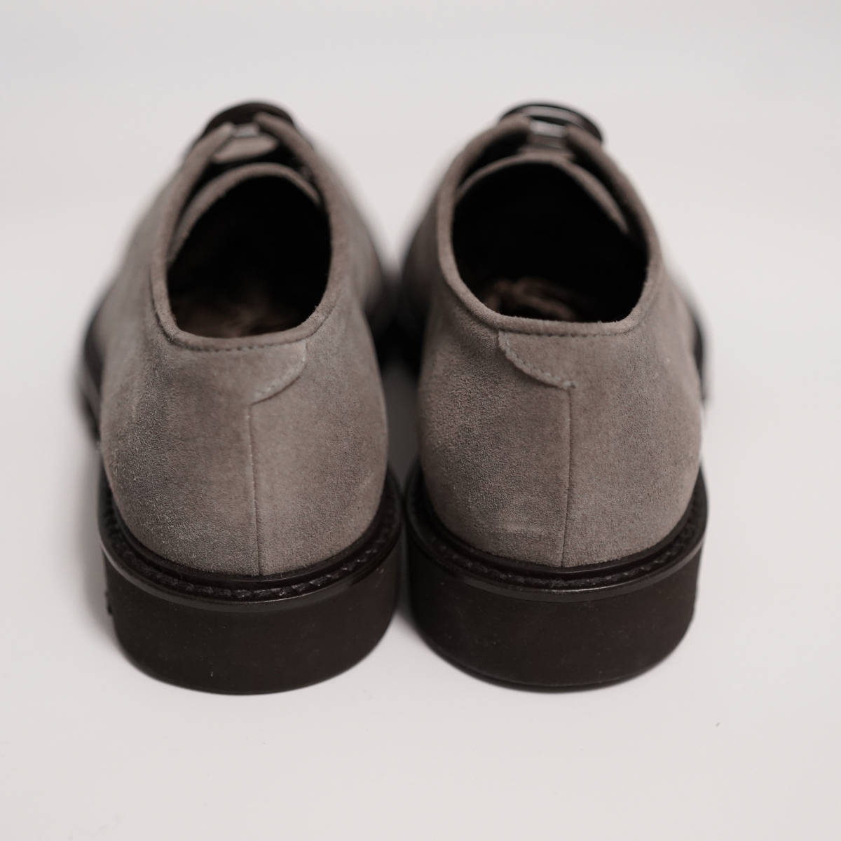  small size standard design GIORGIO ARMANI leather shoes 24CMjoru geo Armani gray ju5 39 size suede shoes 