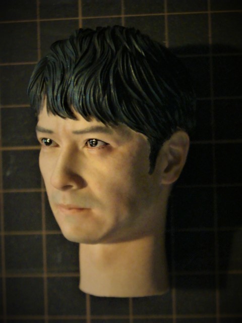  custom head half . Naoki Sakai . person banker head 1/6 scale action figure for 