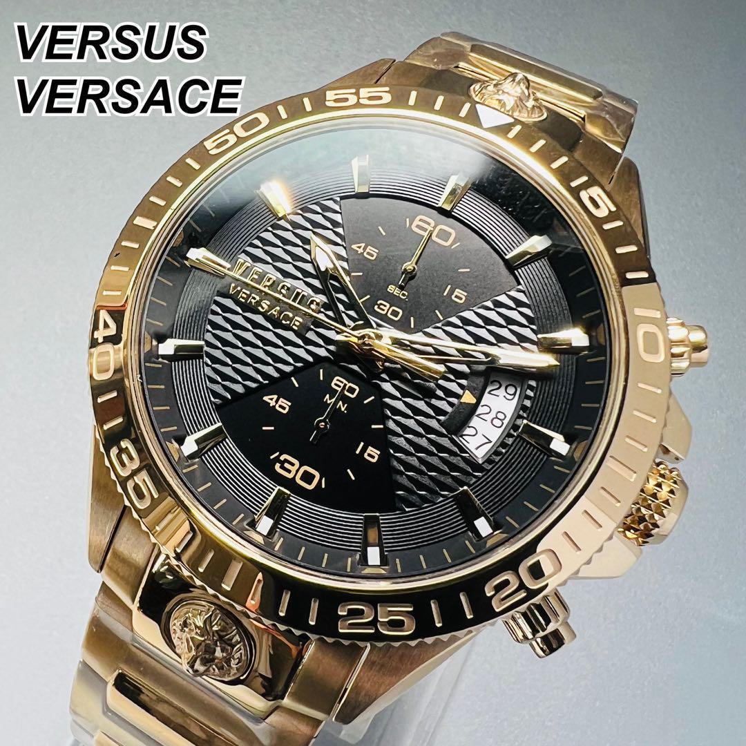 新品】 ヴェルサスヴェルサーチ Versace メンズ腕時計 ゴールド 海外-