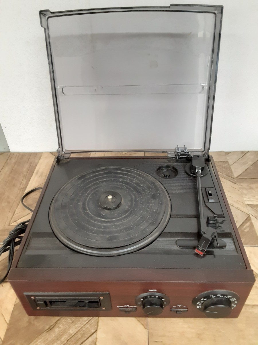  consumer electronics 13] Showa Retro turntable TT1998 antique turntable system Vintage interior 2007 year made present condition 