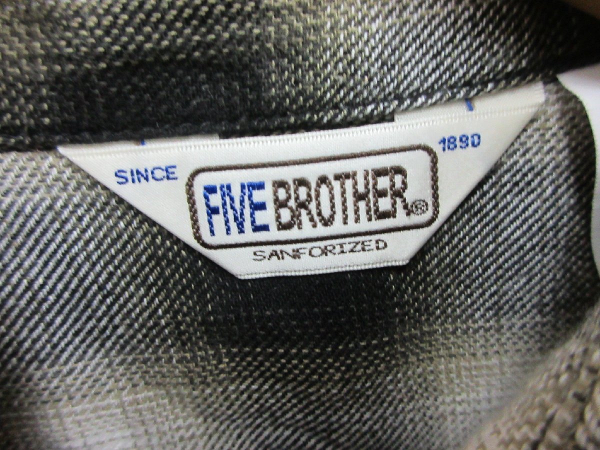 ファイブブラザー FIVE BROTHER フランネル シャツ サイズS_画像3