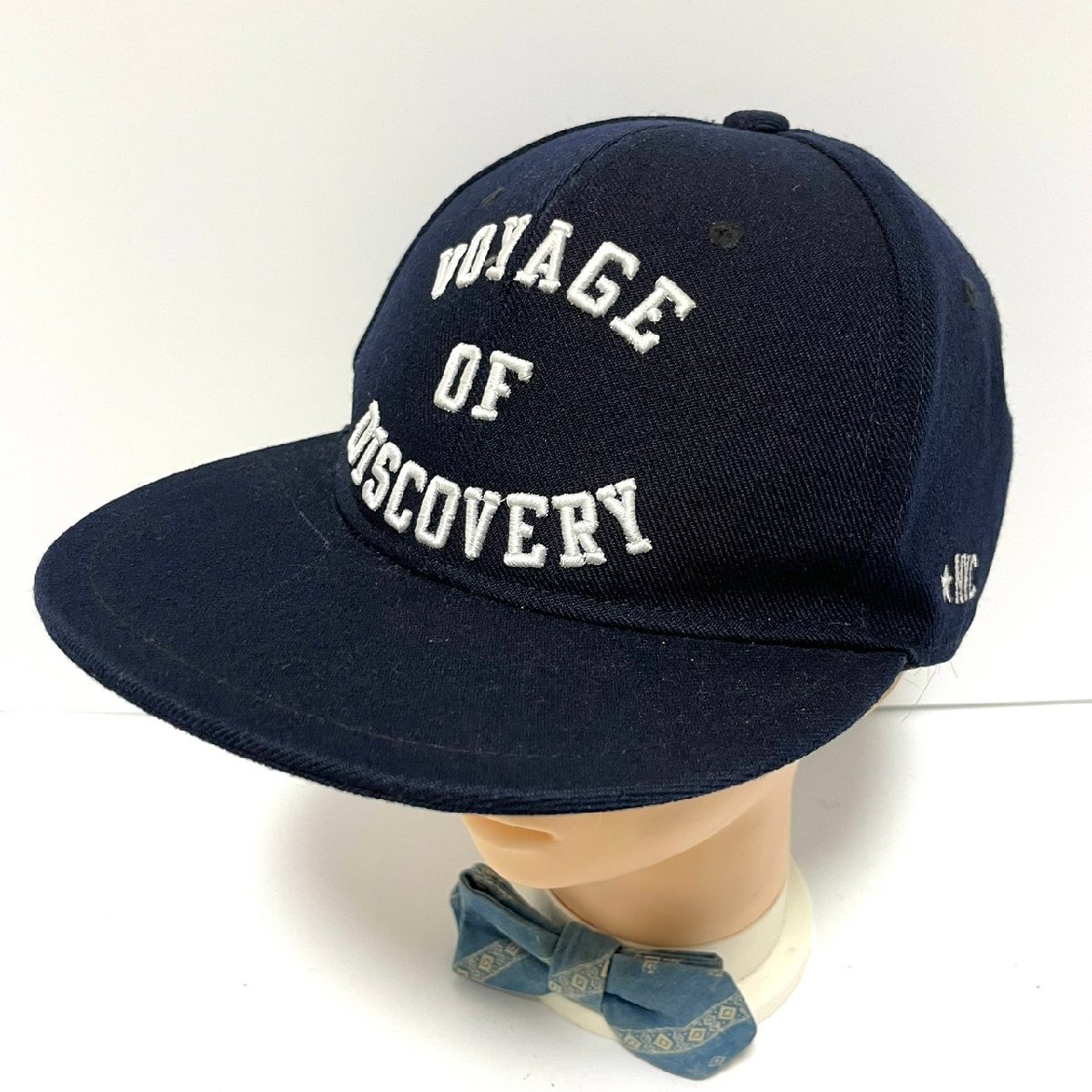 (^w^)b ヒデトレーディング キャップ 帽子 CAP ネイビー HIDETRADING VOYAGE OF DISCOVERY NYC メッセージ スナップバック C0500EEの画像1