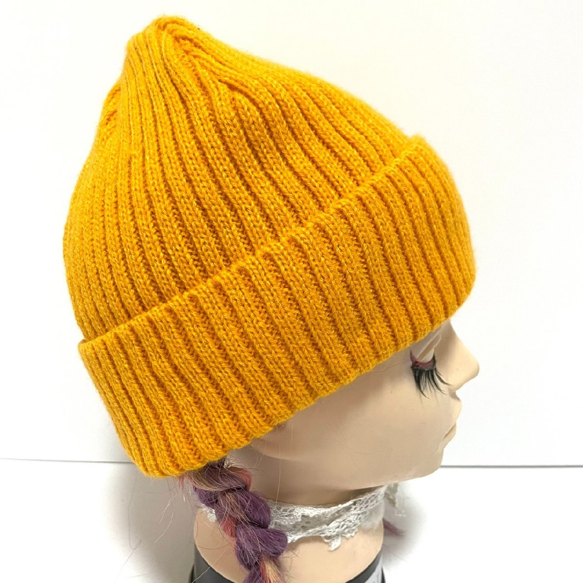 (^w^)b Billabong вязаная шапка шляпа bi колено колпак желтый BILLABONG бирка one отметка простой Surf симпатичный осень-зима б/у одежда C0541EE