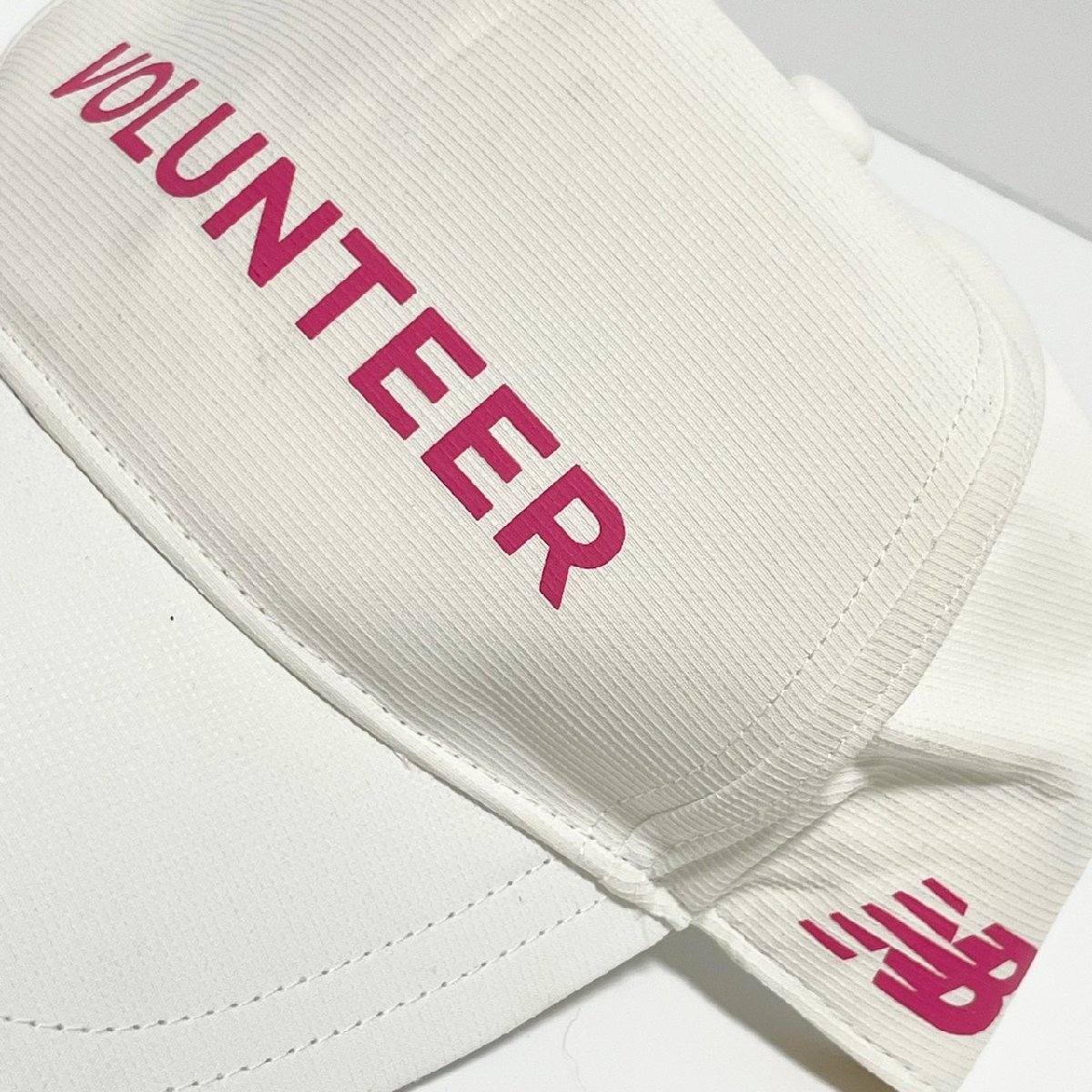 (^w^)b 非売品 ニューバランス マラソン ボランティア キャップ 帽子 白 newｂalance NB VOLUNTEER スナップバック FREE OSZ C0457EE_画像8