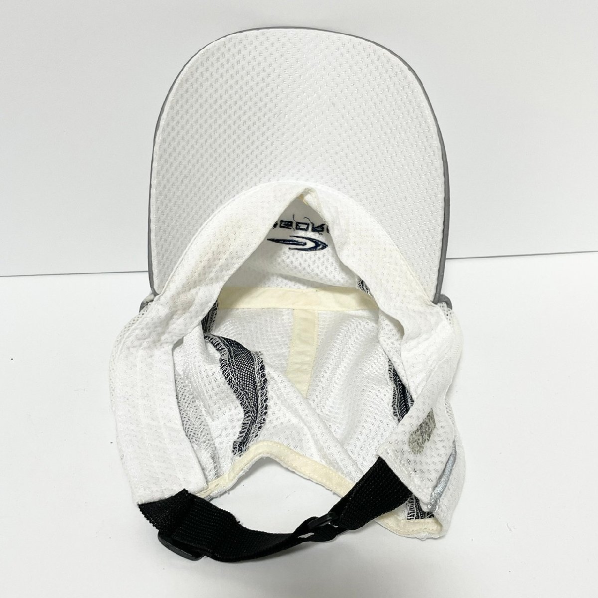 (^w^)btigola все сетчатая кепка шляпа белый TIGORA Logo вышивка japa-na спорт "дышит" ремешок ремень FREE C0283EE