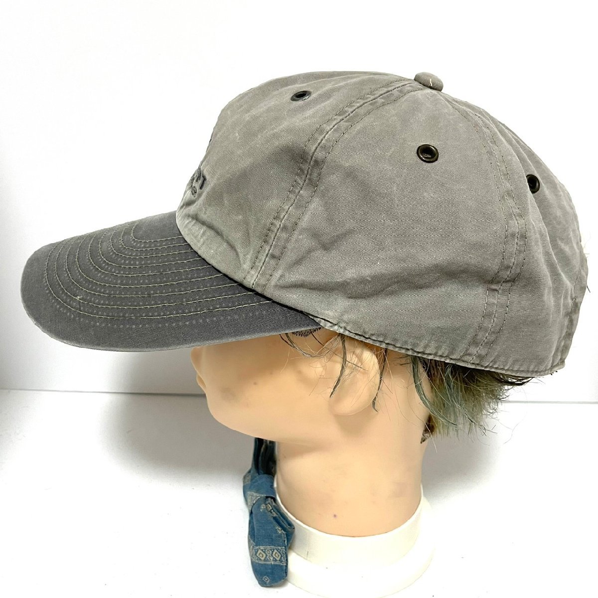 (^w^)b 日本製 ドッグ デプト 80s 90s ヴィンテージ キャップ 帽子 スミクロ DOG DEPT アルプスカワムラ ロゴ 刺繍 フリー 57-59㎝ C0381EE_画像2